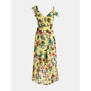 Guess Floral Print High-Low Dress
